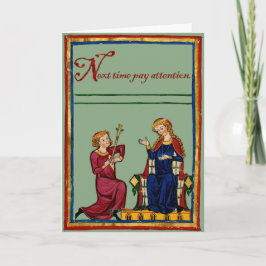 Volgende keer feestdagen kaart