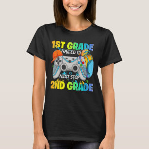 Volgende stop 2e klas 1e klas genageld het Afstude T-shirt