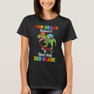Volgende stop 3e klas 2e klas genageld het Afstude T-shirt
