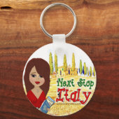 Volgende Stop Italië Logo Sleutelhanger (Voorkant)