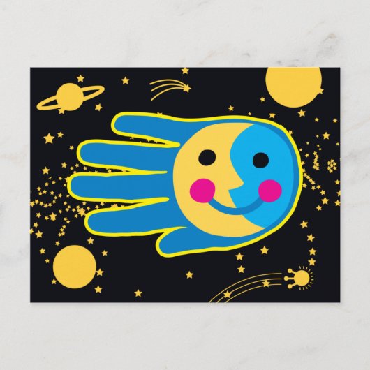 Volgende volledige maan briefkaart (Voorkant)