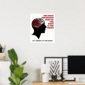 Volgens de grappige hersenposter poster (Thuiskantoor)