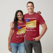 " volgens de grondwet is niemand boven de wet " t-shirt (Unisex)