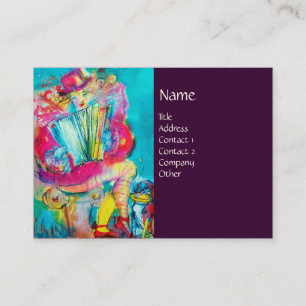 VOLGENS DE SPELER 'S nachts, paars Visitekaartje