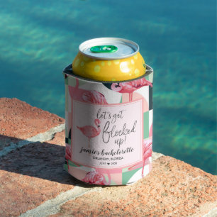 volgestouwd Flamingo Bachelorette gepersonalisee Blikjeskoeler