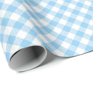 Volgorde nachten: Blauw in wit gingham, pakpapier