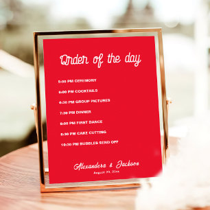 Volgorde van de datum poster