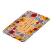 Volharden als een fragiele bloesem Motivatie citaa Magneet (Linkerzijde)