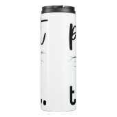 Volharden in bestaan thermosbeker (Achterkant)