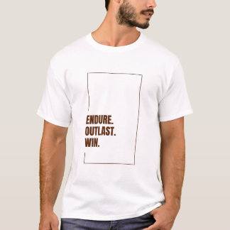 VOLHARDEN OVERLEVEN WINNEN T-SHIRT