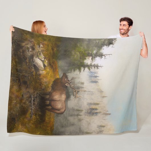 "Volharding De Eland" Fleece Deken (In situ)
