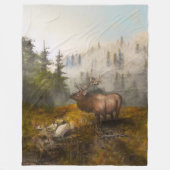 "Volharding De Eland" Fleece Deken (Voorkant)