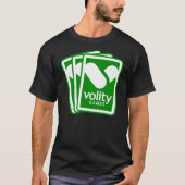 Volity Games fan logo black T T-shirt (Voorkant)