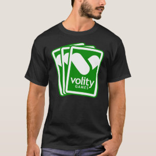 Volity Games fan logo black T T-shirt