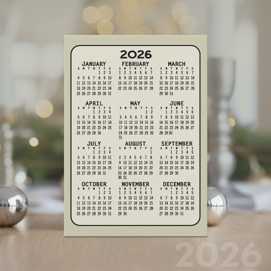 Voljaar Uitzicht Kalender - MCM Pattern op Terug Programma