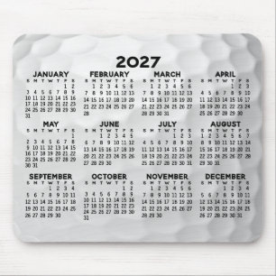 Voljarig Uitzicht Kalender - horizontaal Muismat