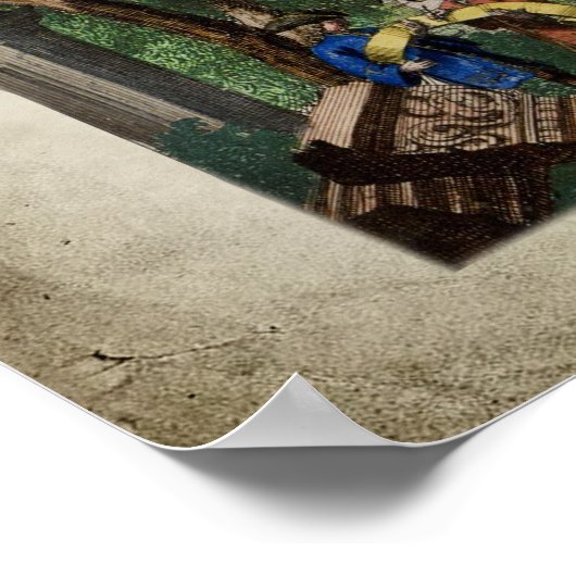 Volkamer Citrus Citrus Italiaans Landschap Poster (Hoek)