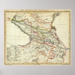 volken van de Kaukasus Poster
