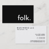 volken. visitekaartje (Voorkant / Achterkant)