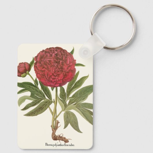  volken, volkbloemen van Basilius Besler Sleutelhanger (Achterkant)