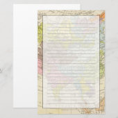 Volkerkarte von Asien - carte de l'Asie (Devant / Derrière)