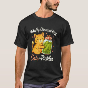 Volkomen geobsedeerd door katten en augurken Schat T-shirt
