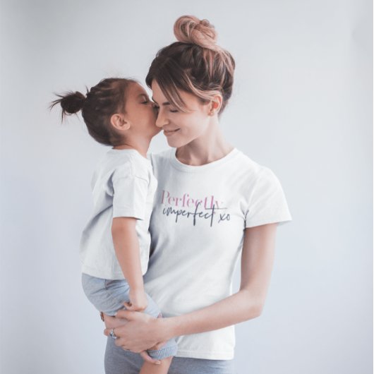 Volkomen onvolmaakte XO Inspirerend boodschap T-shirt