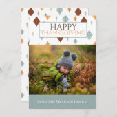 Volkse Herfst Foto Feestdagenkaart (Voorkant / Achterkant)