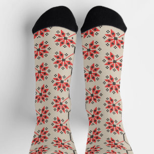 Volkselementen in comfortabele kleding sokken