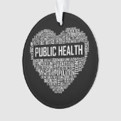 Volksgezondheid Hartgeschenk Gezondheidszorgmedewe Ornament (voorkant)