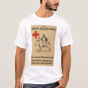 Volksgezondheidsverpleegster - Ze beantwoordt de o T-shirt