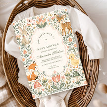Volkskunst Bosdieren Baby Shower