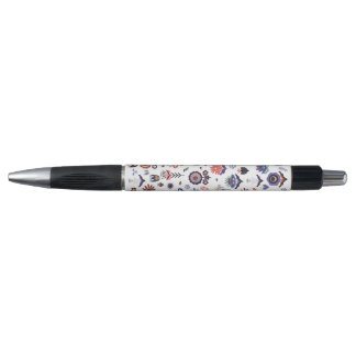 Volkskunst Botanisch Naadloos Patroon Pen