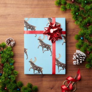 Volkskunst Caribou/rendieren Cadeaupapier