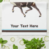 Volkskunst Caribou/rendieren Theedoek (Gevouwen)