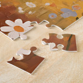 Volkskunst Cottage Vogels Herfst Legpuzzel (Zijkant)