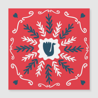 Volkskunst Krabbelkunst Kerst Tegeltje