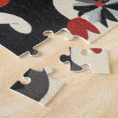 volkskunst ontwerp legpuzzel (Zijkant)