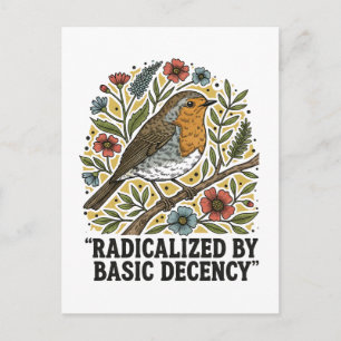 Volkskunst Vogel Illustratie voor Sociale Rechtvaa Uitnodiging Briefkaart
