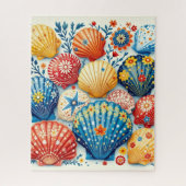 Volkskunst Zeeschelp Puzzel (Verticaal)
