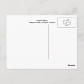 Volkspaleis bij nacht briefkaart (Achterkant)