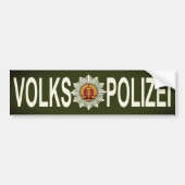 VOLKSPOLISI BUMPERSTICKER (Voorkant)