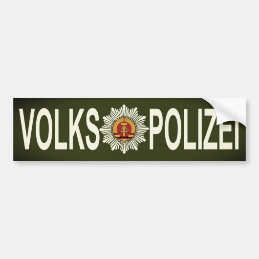VOLKSPOLISI BUMPERSTICKER (Voorkant)