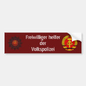 Volkspolizei's helper bumpersticker (Voorkant)