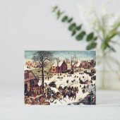 volkstelling in Bethlehem Briefkaart (Staand voorkant)