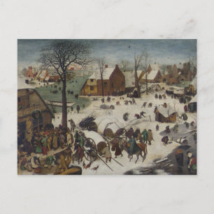 volkstelling in Bethlehem door Pieter Bruegel Briefkaart