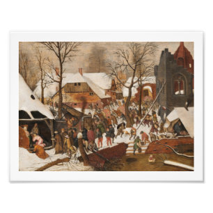 volkstelling in Bethlehem Foto Afdruk