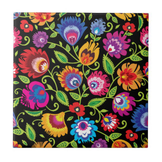 Volkstuin bij middernacht tegeltje