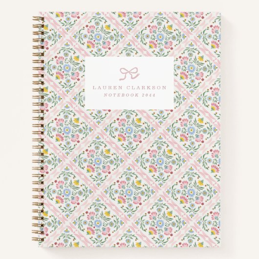 Volkstuinschrift bloem notebook notitieboek (Voorkant)