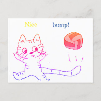 vollayball-kattenkaart3 briefkaart